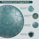 D Major 12  Steel Tongue Drum  13 Notes  Handpan For Meditation   Garden  blue 