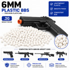 100 Rounds Of Plastic Bbs 6mm Airsoft Target Hunting Bbs Spring 0 20g Pack