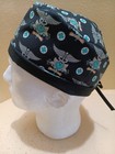Nurse Caduceus Men s Skull chemo Surgical Scrub Hat cap Handmade