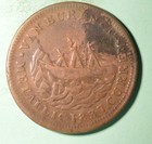 1841 - Hard Times Token - Van Buren Webster Ship Credit Current - Inv z-876
