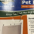 Petsafe Freedom Aluminum Pet Door Medium 1-40lbs White New In Open Damaged Box