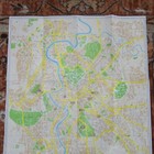 Vintage New Map Of Rome Italy Transportation Street Road 27  X 19 