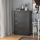 2 3 4 Drawers Lateral Metal File Cabinet Home Office Storage Cabinet With Lock