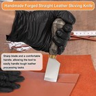 Handmade Forged Straight Leather Skiving Knife For Diy Leather Craft Cutting