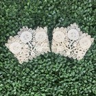 Fun Flattering   Fabulous Antique Floral Irish Crochet Cuff Set