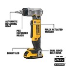 Dewalt 20v Cordless Pex Expander Kit W battery - 3 8in-1in Pipe  Auto Rotate Led