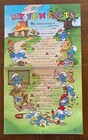 Smurf Vintage 1984 Activity Calendar  11 3 4 x10   Peyo With Stickers   New