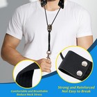 Vanphy Saxophone Neck Strap Cotton Fabric Closed 100cm  Black