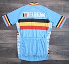Retro Peloton 2013 Belgium Cycling Team Cycling Jersey Blue Size Medium New