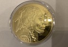 2014 24 K Gold Plated American Buffalo Indian Head  50  Tribute Coin