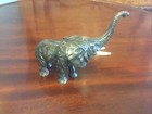 A Beautiful Antique Cold Painted Bronze Elephant signed To Base 