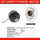 48v 1000w Snow Electric Bicycle Conversion Kit E-bike Wheel Hub Motor 20 26 Inch
