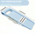 1 Set 5-in-1 Vegetable Slicer   Grater - Multifunctional Kitchen Tool - New