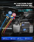 Omt Ac Vacuum Pump Kit 5cfm 1 2hp   Manifold Gauge Set Auto R134a R410a R1234yf