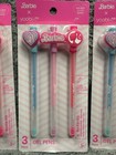 Barbie X Yoobi Gel Pens 3-pack Lot Of 3 1 0mm Medium Multicolor Ink New