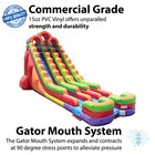 Commercial Inflatable Double Water Slide 24ft Rainbow Slide With Blower Open Box