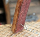 Wine Or Whiskey Barrel Stave Table Easel     Rustic Display Stand   Handmade Usa