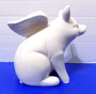 New Ceramic Flying Pig Figurine Statue Rustic Country Decor Farmhouse