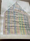 Lot Of 3 Original Vintage Music Sheet Paper Collages Mid Century Modern Art