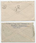 2 1940s South Africa Airmail Covers To Usa 1 Shilling Issues  s 2053 