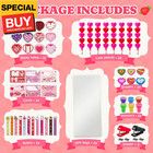 170 Pcs Valentines Day Gifts Classroom Supplies - Valentine Stationery Set With 