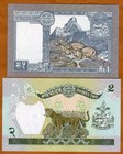 Set Nepal  1 And 2 Rupees   1981-87   P-29-37 Unc Leopard  Deer