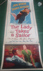 The Lady Takes A Sailor-denis Morgan-jane Wyman-insert Poster 1949 Very Good