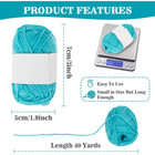 Acrylic Yarn Skeins Set For Crocheting Multicolored 20g Soft Knitting Yarn Skein