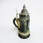 Zoller   Born German Beer Stein Limited Edition 159 5000 Pewter Lid With Tag