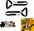 Dog Seat Belt Clips 2 Pack Adjustable Pet Car Harness Leash Safety Travel Suv