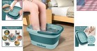 Portable Foot Bath Bucket With Massage Rollers