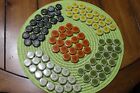 100 Lucky Bucket Beer Bottle Caps Mixed Colors Orange Yellow No Dents