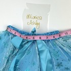 Girls Blue Tulle Skirt  Snowflake Princess Tutu Dress Up Play M one Size