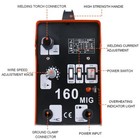 Mig Welder 160a Portable Welding Machine  Flux Core Wire Gasless Automatic Wi   