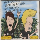 Vintage 1980 s Beavis And Butthead Carnival Glass Prize Field Of Dreams 