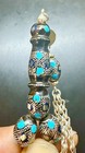 Yusr Islamic Rosary Inlaid With Turquoise And Pure Silver-                                      