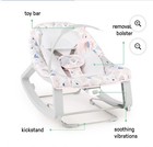 Ingenuity Keep Cozy 3-in-1 Vibrating Baby Bouncer  Rocker   Toddler Seat  Burst