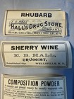 Pharmacy Medicine Pill Bottle Label Old Vintage Antique Drug Store Wellsville Ny