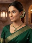 Indian Bollywood Ad Cz Necklace Set For Girls Women Party Wear