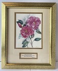 11x14 Pink Flower Helen Keller Art Gold Plated Vintage Picture Photo Frame