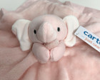 Carters Just One You Pink Satin Polka Dot Elephant Plush Baby Security Blanket