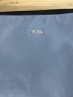 Tumi For Delta Gray Travel Bag Cosmetic Toiletries Accessory Zip Pouch New