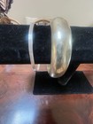 Taxco Mexico 925 Sterling Silver Wide Statement Domed Bangle Bracelet