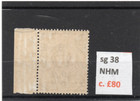 Swaziland Gv1 1938 10s  Sepia P13 1 2 X 13 Sg 38 Nhm um
