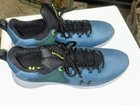 Nwot Under Armour Hovr Rise 4 In Static Blue   Lime Surge  Size Men   s 14