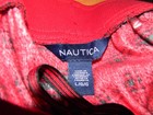Nautica Woman 2 Pc Pajama Set Size L Top  red  Bottom  red   Black Plaid 