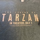 2016 Legend Of Tarzan In Theaters Medium T-shirt  Green Movie Promo