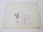 Clarabelle Cow Camping Out 1934 Disney Cel Drawing