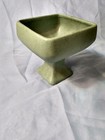Mccoy Floraline Planter  460 Mcm Pedestal Footed Square Green Vtg 