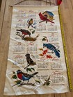 Cloth Hanging Fabric Wall Calendars Vintage- Lot Of 4 - 1967 69  - 27 5  X 16 5 